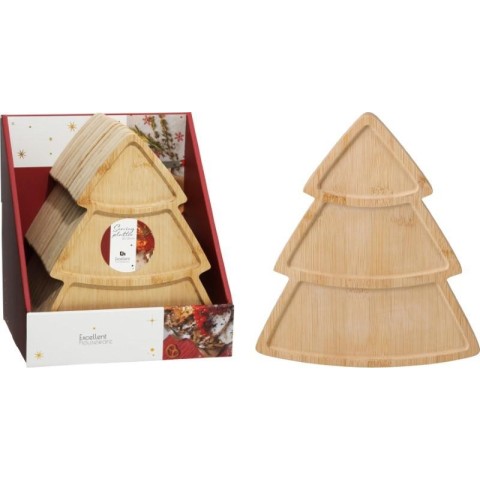 VASSOIO LEGNO FORMA ALBERO H.25